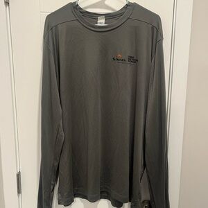 Simms Gray Long Sleeve Men's Shirt